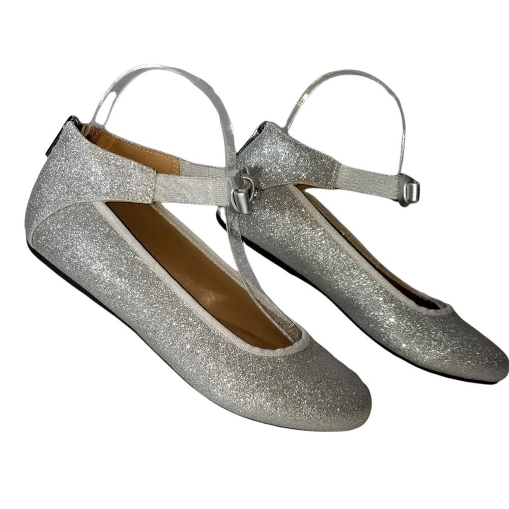 Silver Shoes Kenneth Cole Reaction Silver Violet Bowie Flats Youth Girls Size 4